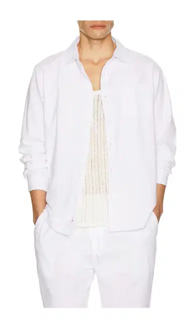 Vintage Summer Long Sleeve Linen Button Down Shirt | Thumbnail 1
