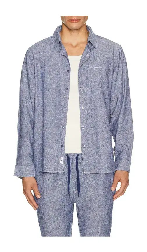 Long Sleeve Linen Button Down Shirt
