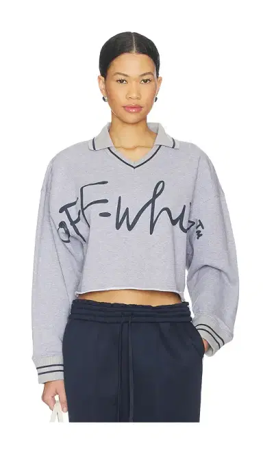 Off-White Script Polo Sweatshirt | Thumbnail 1