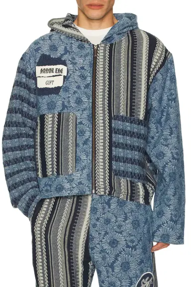Honor The Gift Indigo Tapestry Hoodie | Thumbnail 3