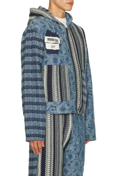 Honor The Gift Indigo Tapestry Hoodie | Thumbnail 4