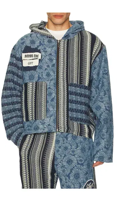 Honor The Gift Indigo Tapestry Hoodie | Thumbnail 1