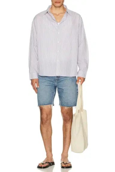 Frame Relaxed Undone Hem Short | Thumbnail 5 Frame Relaxed Undone Hem Short | Thumbnail 5
