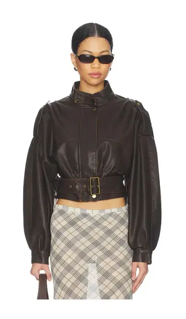 LIONESS Gigi Leather Jacket | Thumbnail 1 LIONESS Gigi Leather Jacket | Thumbnail 1