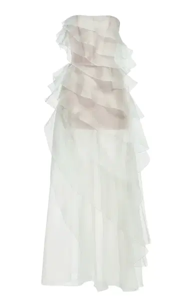MONTSAND Tiered Strapless Maxi Dress | Thumbnail 1