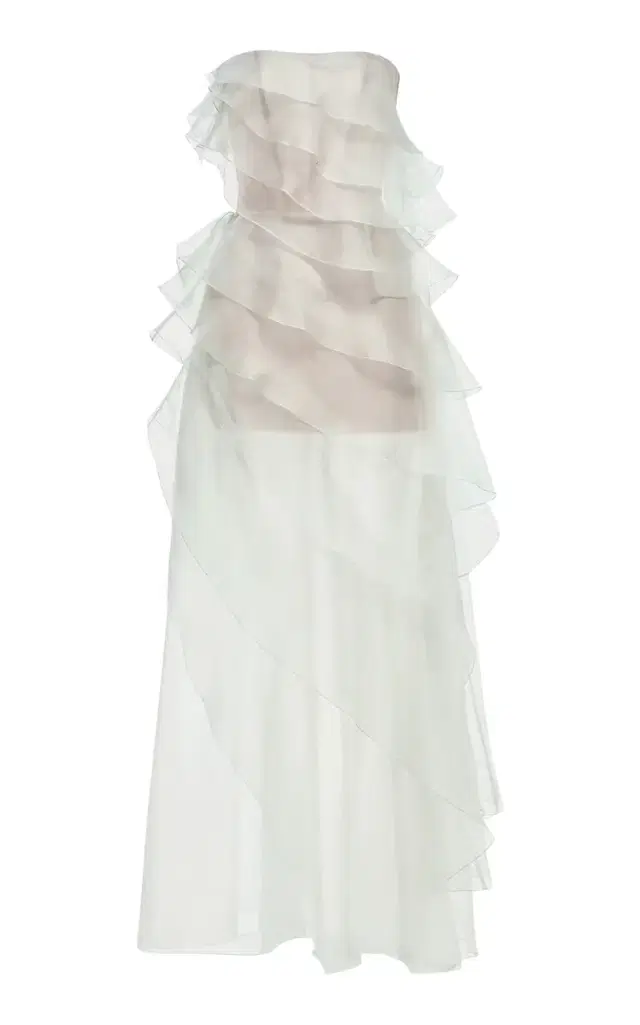 MONTSAND Tiered Strapless Maxi Dress