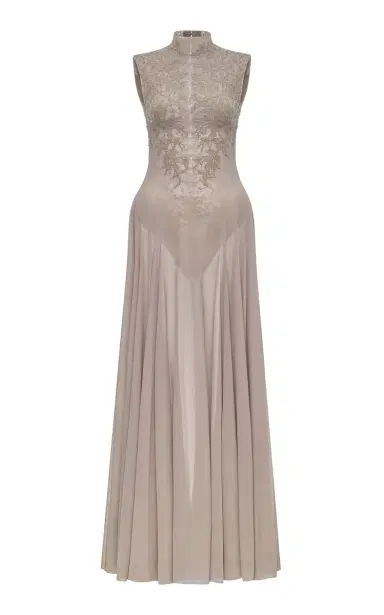 MONTSAND Sleeveless Jacquard Maxi Dress | Thumbnail 1