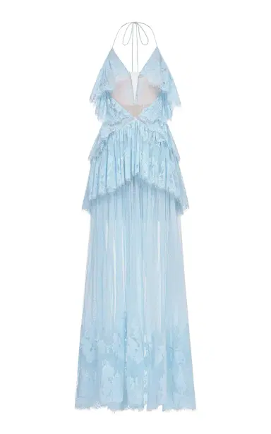 MONTSAND Tiered Mesh Maxi Dress | Thumbnail 1