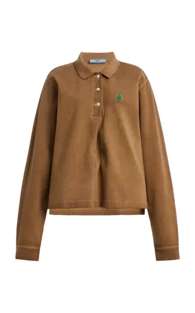 Prada Cotton Pique Polo Shirt | Thumbnail 8 Prada Cotton Pique Polo Shirt | Thumbnail 8