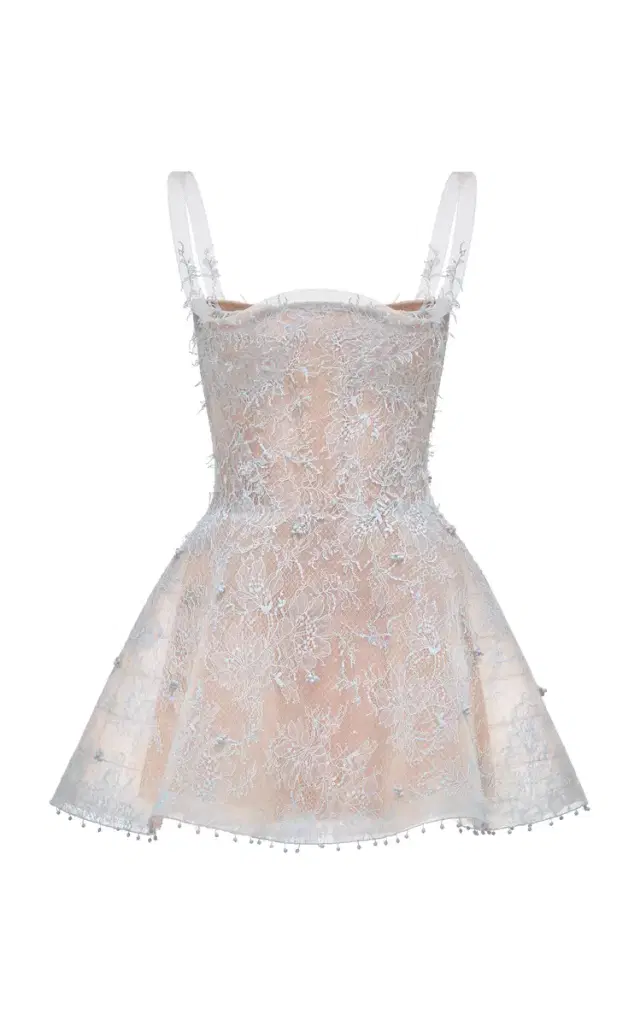 MONTSAND Straight-Neck Skater Mini Dress