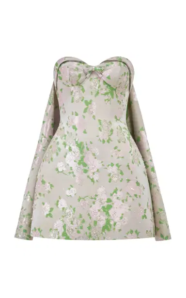 MONTSAND Silk-Blend Corset Mini Dress | Thumbnail 1