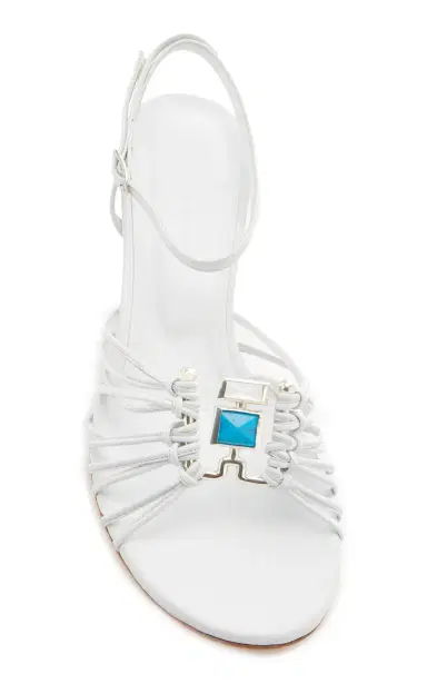 Christopher Esber Bezel Quartz Micro Heel Sandals | Thumbnail 3 Christopher Esber Bezel Quartz Micro Heel Sandals | Thumbnail 3