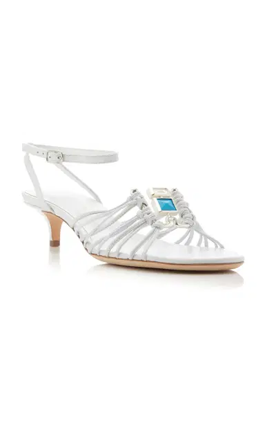 Christopher Esber Bezel Quartz Micro Heel Sandals | Thumbnail 4 Christopher Esber Bezel Quartz Micro Heel Sandals | Thumbnail 4