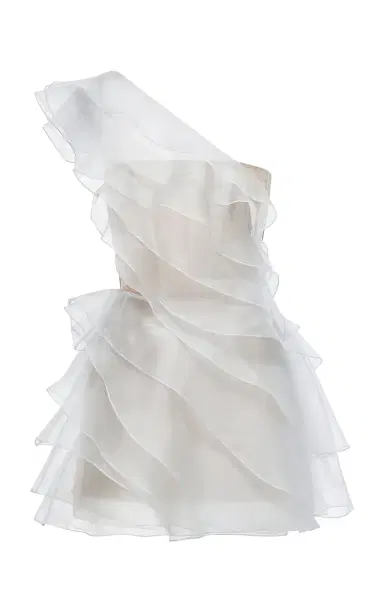 MONTSAND Ruffled One-Shoulder Mini Dress | Thumbnail 1