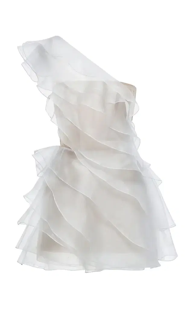 MONTSAND Ruffled One-Shoulder Mini Dress
