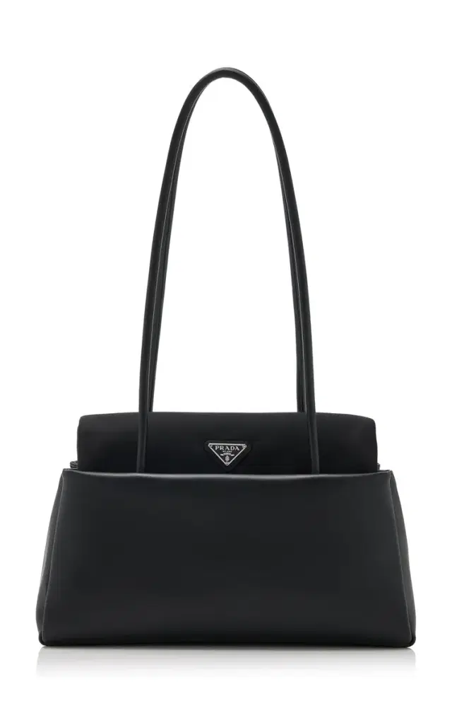 Prada Passage Nylon and Leather Shoulder Bag