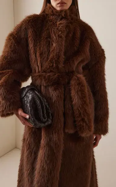 The Frankie Shop Ravello Faux Fur Robe Coat | Thumbnail 3 The Frankie Shop Ravello Faux Fur Robe Coat | Thumbnail 3