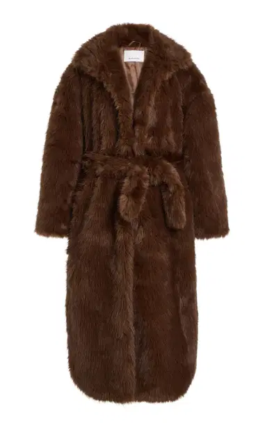 The Frankie Shop Ravello Faux Fur Robe Coat | Thumbnail 1 The Frankie Shop Ravello Faux Fur Robe Coat | Thumbnail 1
