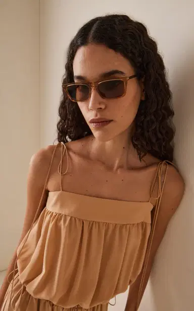 Saint Laurent Betty Thin Square-Frame Acetate Sunglasses | Thumbnail 2 Saint Laurent Betty Thin Square-Frame Acetate Sunglasses | Thumbnail 2