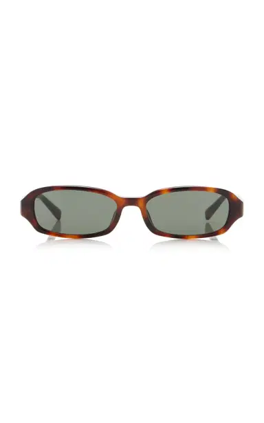 Saint Laurent Erin Oval-Frame Acetate Sunglasses | Thumbnail 1