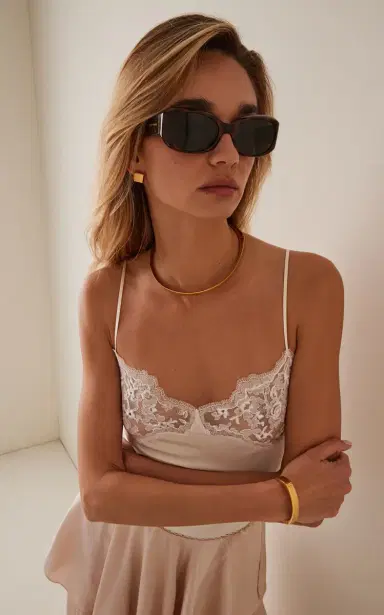 Saint Laurent Oval-Frame Acetate Sunglasses | Thumbnail 2 Saint Laurent Oval-Frame Acetate Sunglasses | Thumbnail 2