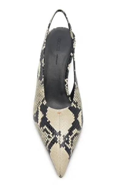 Khaite Bella Snake-Effect Leather Slingback Pumps | Thumbnail 3 Khaite Bella Snake-Effect Leather Slingback Pumps | Thumbnail 3