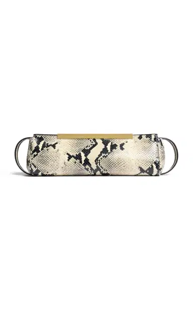 Khaite Donna Pyhton-Effect Leather Clutch | Thumbnail 1 Khaite Donna Pyhton-Effect Leather Clutch | Thumbnail 1