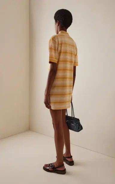 Prada Cotton Pique Mini Dress | Thumbnail 4 Prada Cotton Pique Mini Dress | Thumbnail 4