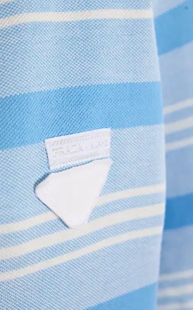 Prada Cropped Cotton Pique Polo Shirt | Thumbnail 5 Prada Cropped Cotton Pique Polo Shirt | Thumbnail 5