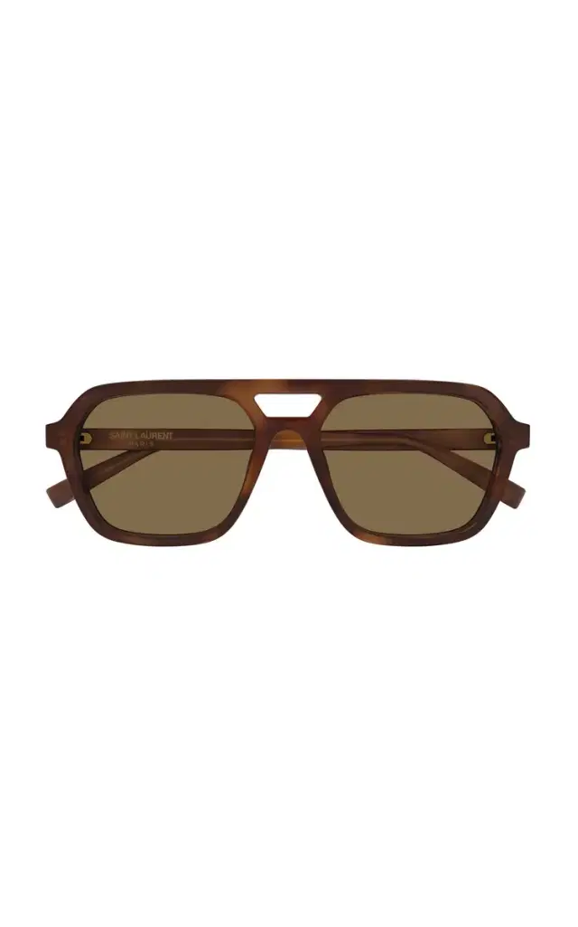 Saint Laurent Aviator-Frame Acetate Sunglasses