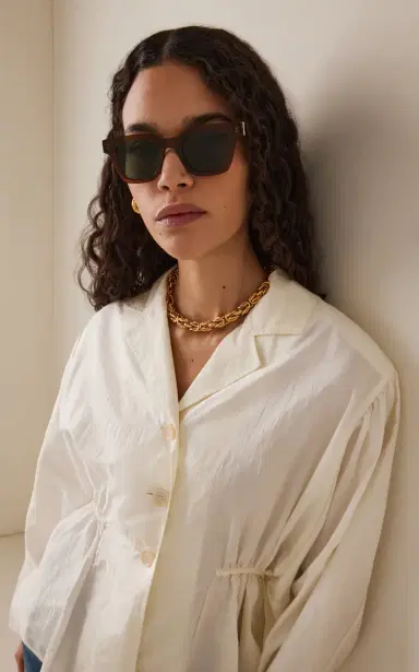Saint Laurent Square-Frame Acetate Sunglasses | Thumbnail 2