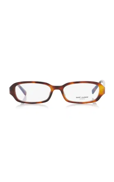 Saint Laurent Erin Oval-Frame Acetate Glasses | Thumbnail 4