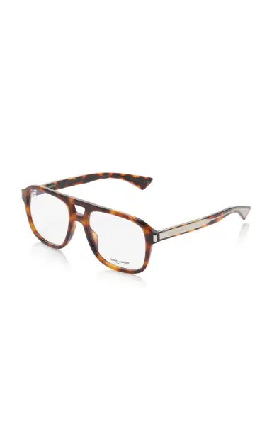 Saint Laurent Aviator-Frame Acetate Glasses | Thumbnail 3 Saint Laurent Aviator-Frame Acetate Glasses | Thumbnail 3