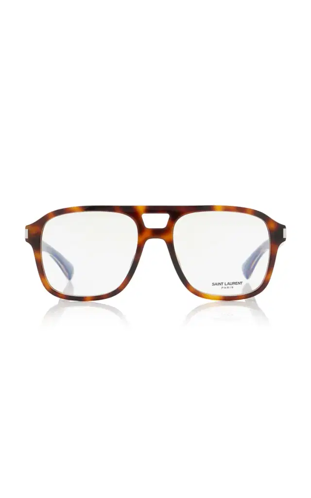 Saint Laurent Aviator-Frame Acetate Glasses