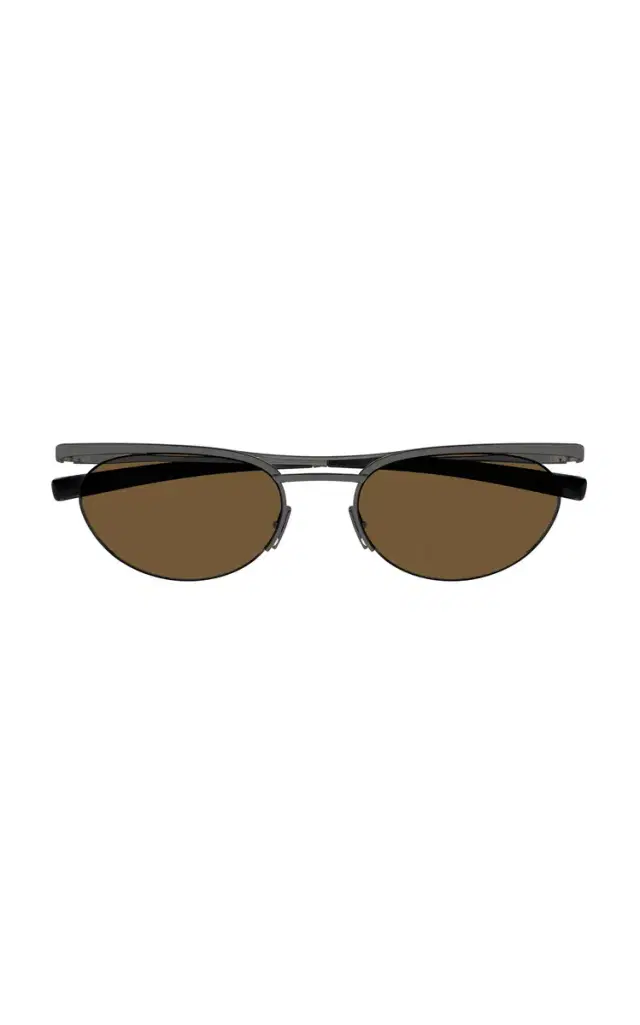 Saint Laurent Round-Frame Metal Sunglasses