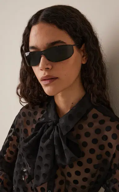 Saint Laurent Shield Metal Sunglasses | Thumbnail 2