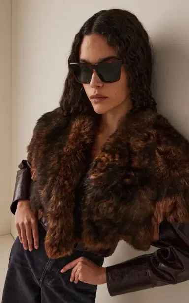 Saint Laurent Square-Frame Acetate Sunglasses | Thumbnail 2