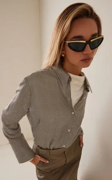 Bottega Veneta Cat-Eye Acetate Sunglasses | Thumbnail 2 Bottega Veneta Cat-Eye Acetate Sunglasses | Thumbnail 2