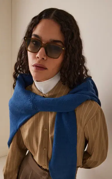 Bottega Veneta Square-Frame Acetate Sunglasses | Thumbnail 2 Bottega Veneta Square-Frame Acetate Sunglasses | Thumbnail 2