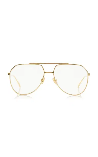 Bottega Veneta Aviator-Frame Metal Glasses | Thumbnail 4 Bottega Veneta Aviator-Frame Metal Glasses | Thumbnail 4