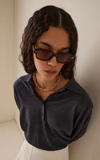 Bottega Veneta Square-Frame Acetate Sunglasses | Thumbnail 2 Bottega Veneta Square-Frame Acetate Sunglasses | Thumbnail 2