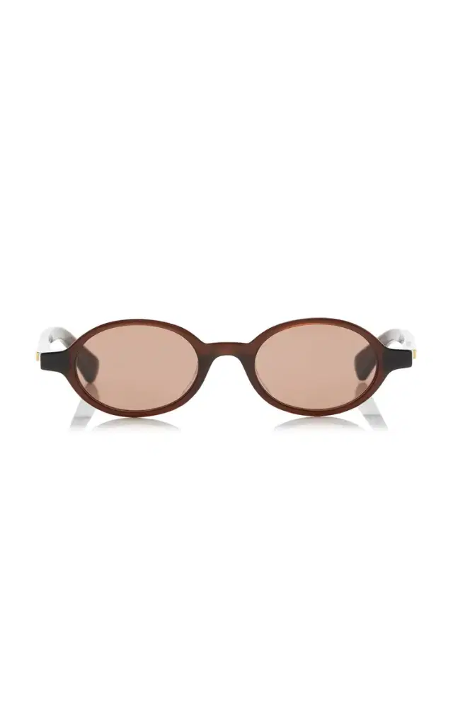 Round-Frame Acetate Sunglasses