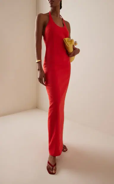SIR. Elodie Linen-Blend Midi Dress | Thumbnail 2 SIR. Elodie Linen-Blend Midi Dress | Thumbnail 2