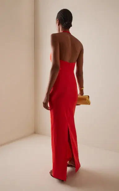 SIR. Elodie Linen-Blend Midi Dress | Thumbnail 4 SIR. Elodie Linen-Blend Midi Dress | Thumbnail 4
