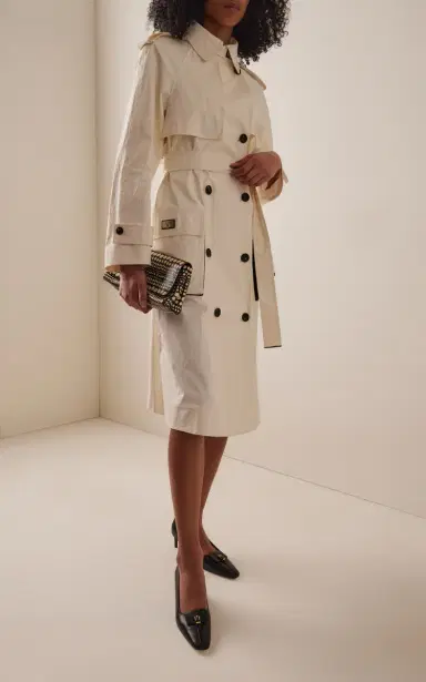 Ferragamo Coated Linen Trench Coat | Thumbnail 2 Ferragamo Coated Linen Trench Coat | Thumbnail 2