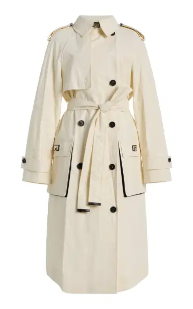 Ferragamo Coated Linen Trench Coat | Thumbnail 1 Ferragamo Coated Linen Trench Coat | Thumbnail 1