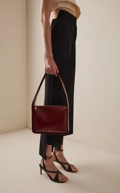 Khaite Lori Crackled Patent Leather Squared Bag | Thumbnail 2