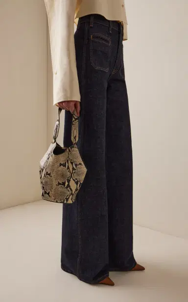 Khaite Lotus Mini Python-Effect Leather Tote Bag | Thumbnail 2 Khaite Lotus Mini Python-Effect Leather Tote Bag | Thumbnail 2
