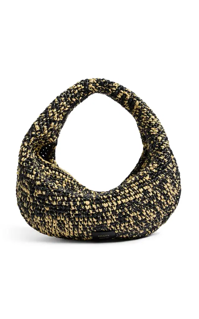 Olivia Medium Raffia Hobo Bag