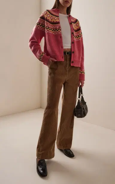Miu Miu Fair Isle Wool Cardigan | Thumbnail 2 Miu Miu Fair Isle Wool Cardigan | Thumbnail 2